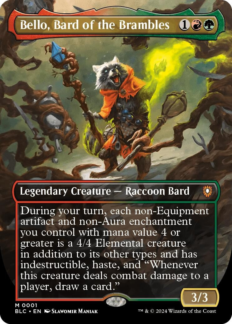 Image for Bello, Bard of the Brambles (Borderless) (Commander: Bloomburrow) (1) - Magic: The Gathering