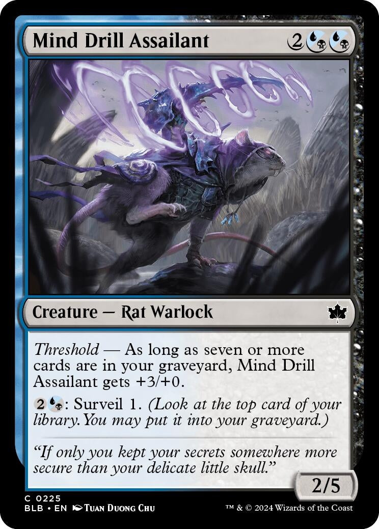 Image for Mind Drill Assailant (Bloomburrow) (225) - Magic: The Gathering