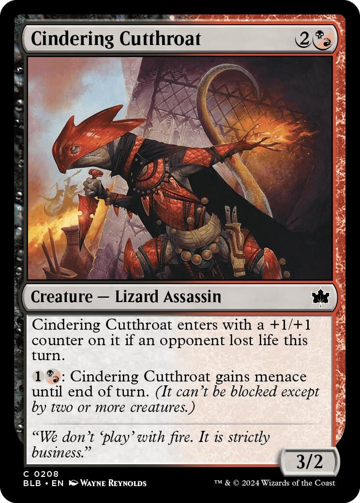 Image for Cindering Cutthroat (Bloomburrow) (208) - Magic: The Gathering