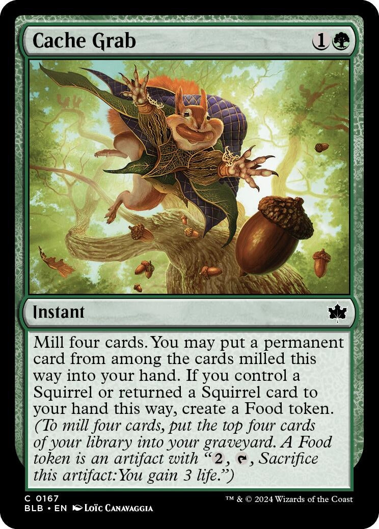 Image for Cache Grab (Bloomburrow) (167) - Magic: The Gathering