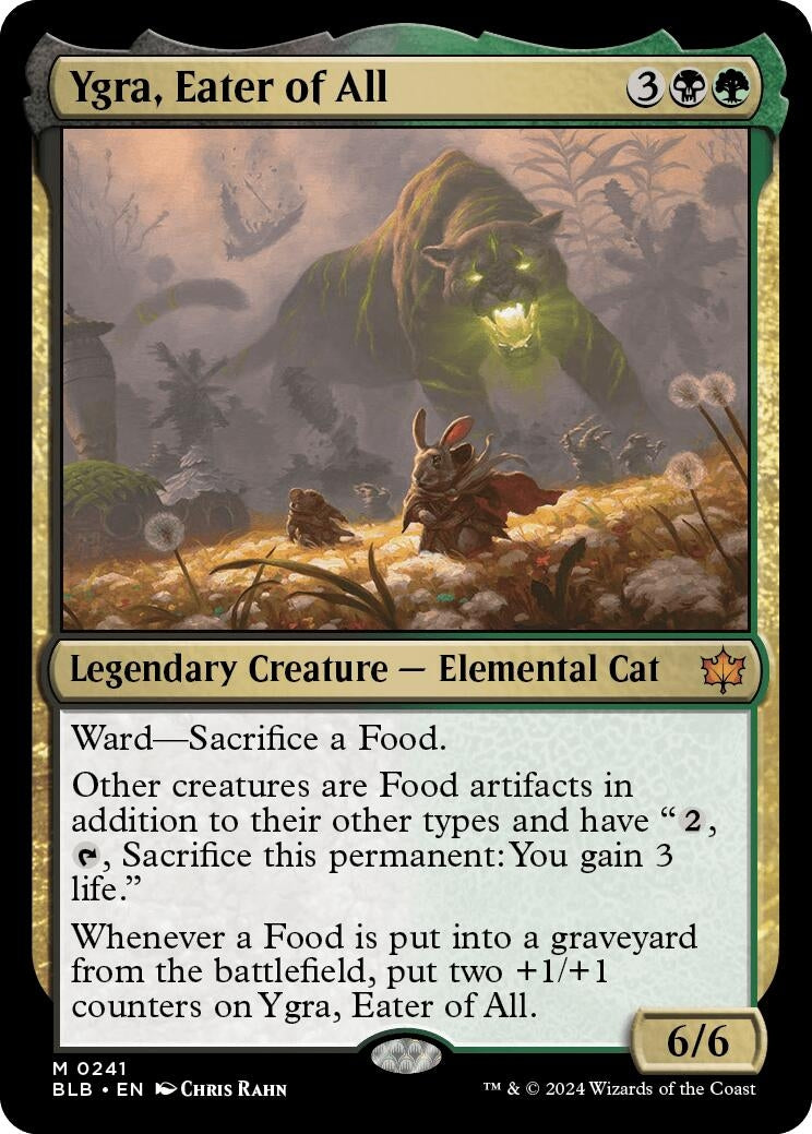 Image for Ygra, Eater of All (Bloomburrow) (241) - Magic: The Gathering