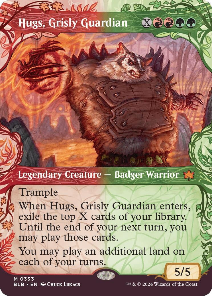 Image for Hugs, Grisly Guardian (Showcase) (Bloomburrow) (333) - Magic: The Gathering