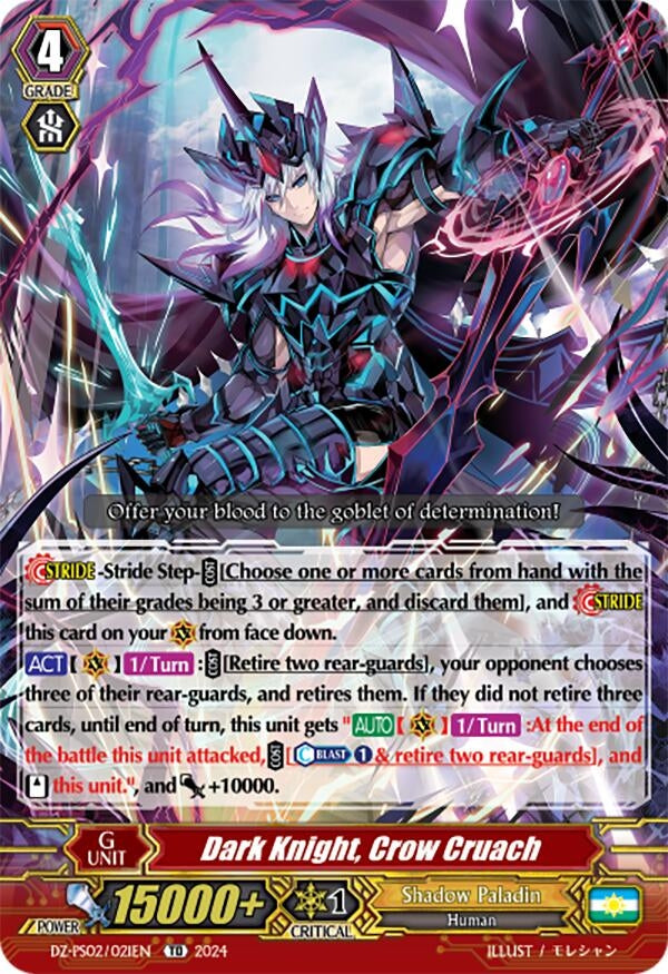 Image for Dark Knight, Crow Cruach (DZ-PS02: Premium Deckset “Revenger”) (DZ-PS02/021EN) - Cardfight Vanguard