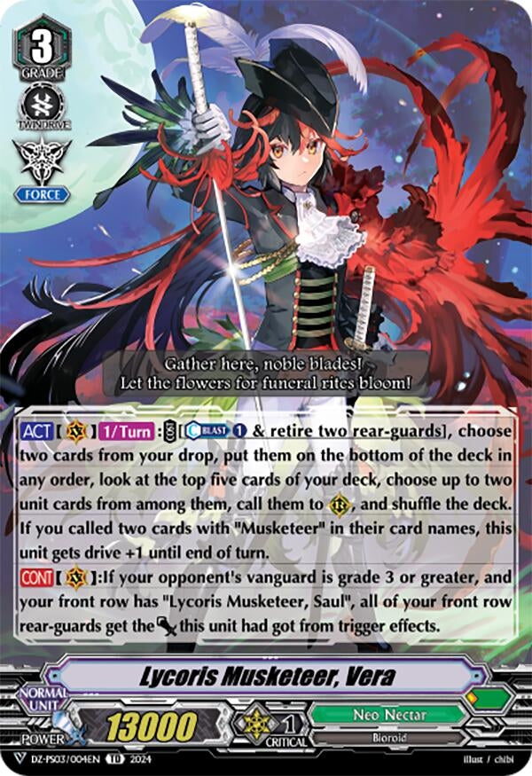 Image for Lycoris Musketeer, Vera (DZ-PS03: Premium Deckset “Musketeer”) (DZ-PS03/004EN) - Cardfight Vanguard
