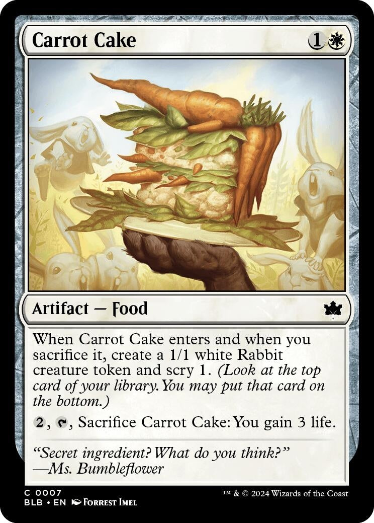 Image for Carrot Cake (Bloomburrow) (7) - Magic: The Gathering