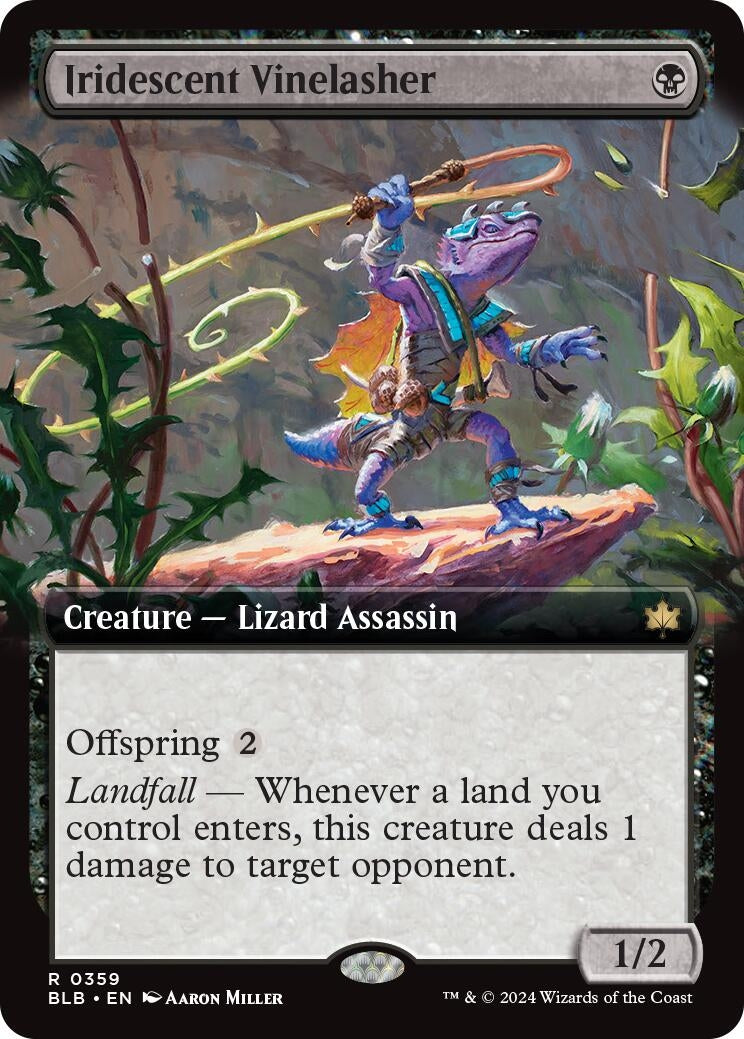 Image for Iridescent Vinelasher (Extended Art) (Bloomburrow) (359) - Magic: The Gathering