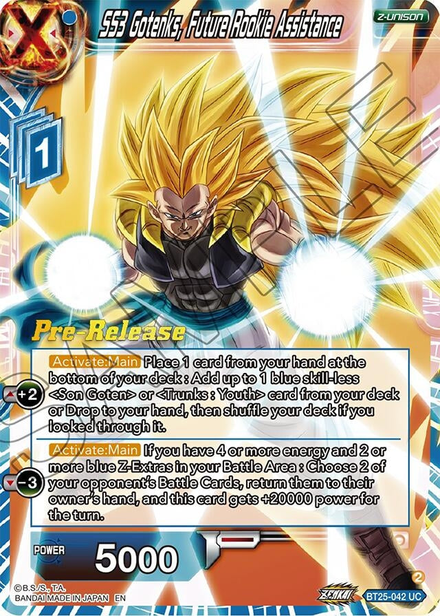 Image for SS3 Gotenks, Future Rookie Assistance (Legend of the Dragon Balls Pre-Release Cards) (BT25-042) - Dragon Ball Super: Masters