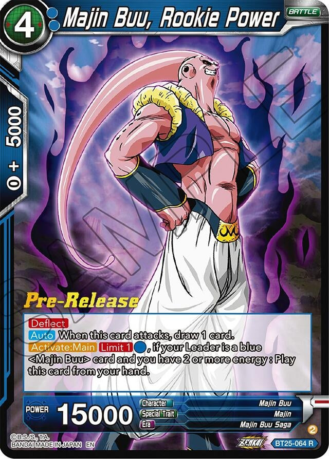 Image for Majin Buu, Rookie Power (Legend of the Dragon Balls Pre-Release Cards) (BT25-064) - Dragon Ball Super: Masters