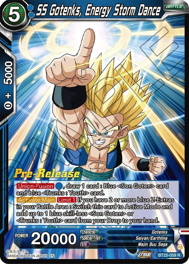 Image for SS Gotenks, Energy Storm Dance (Legend of the Dragon Balls Pre-Release Cards) (BT25-059) - Dragon Ball Super: Masters
