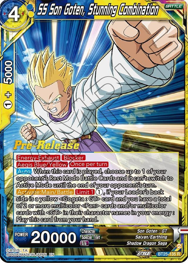 Image for SS Son Goten, Stunning Combination (Legend of the Dragon Balls Pre-Release Cards) (BT25-135) - Dragon Ball Super: Masters