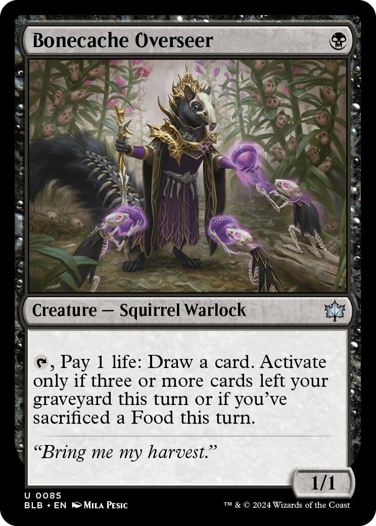 Image for Bonecache Overseer (Bloomburrow) (85) - Magic: The Gathering