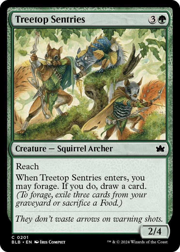 Image for Treetop Sentries (Bloomburrow) (201) - Magic: The Gathering