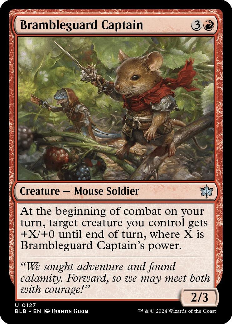Image for Brambleguard Captain (Bloomburrow) (127) - Magic: The Gathering