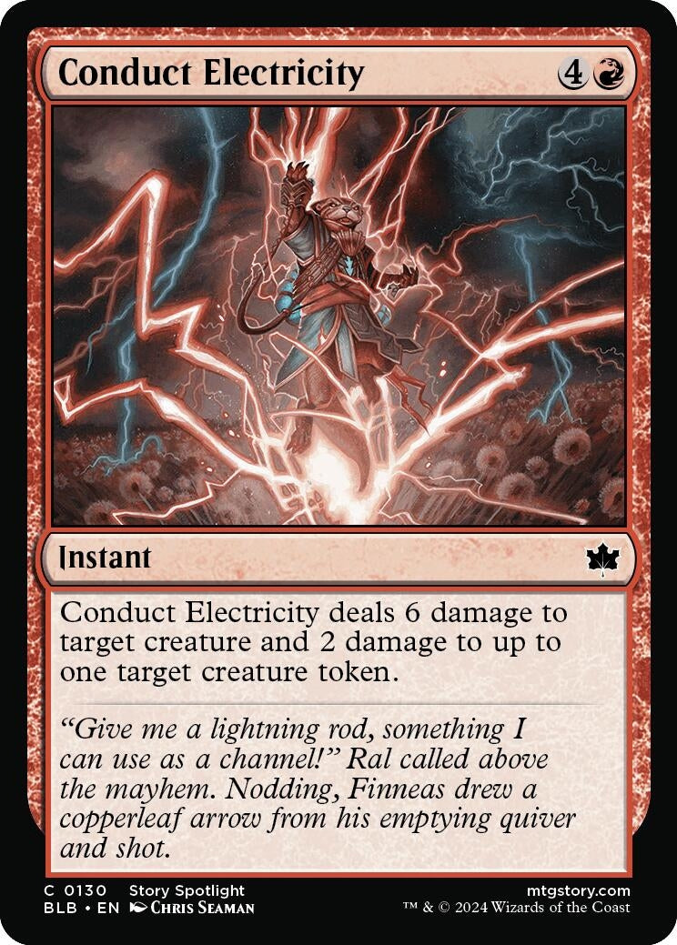 Image for Conduct Electricity (Bloomburrow) (130) - Magic: The Gathering