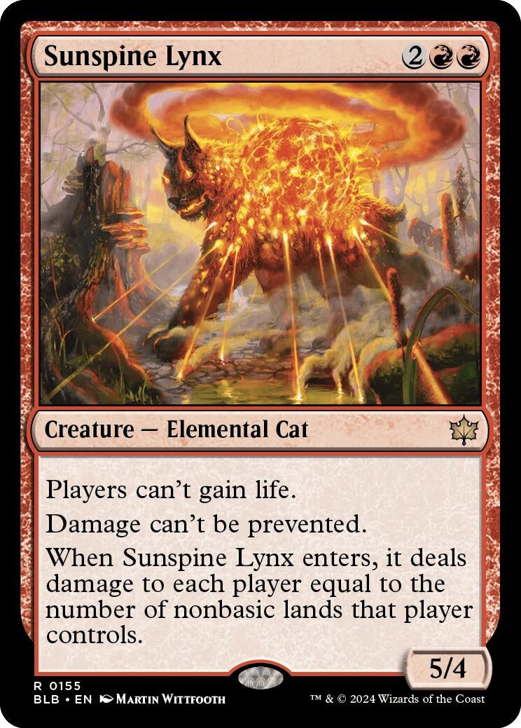 Image for Sunspine Lynx (Bloomburrow) (155) - Magic: The Gathering