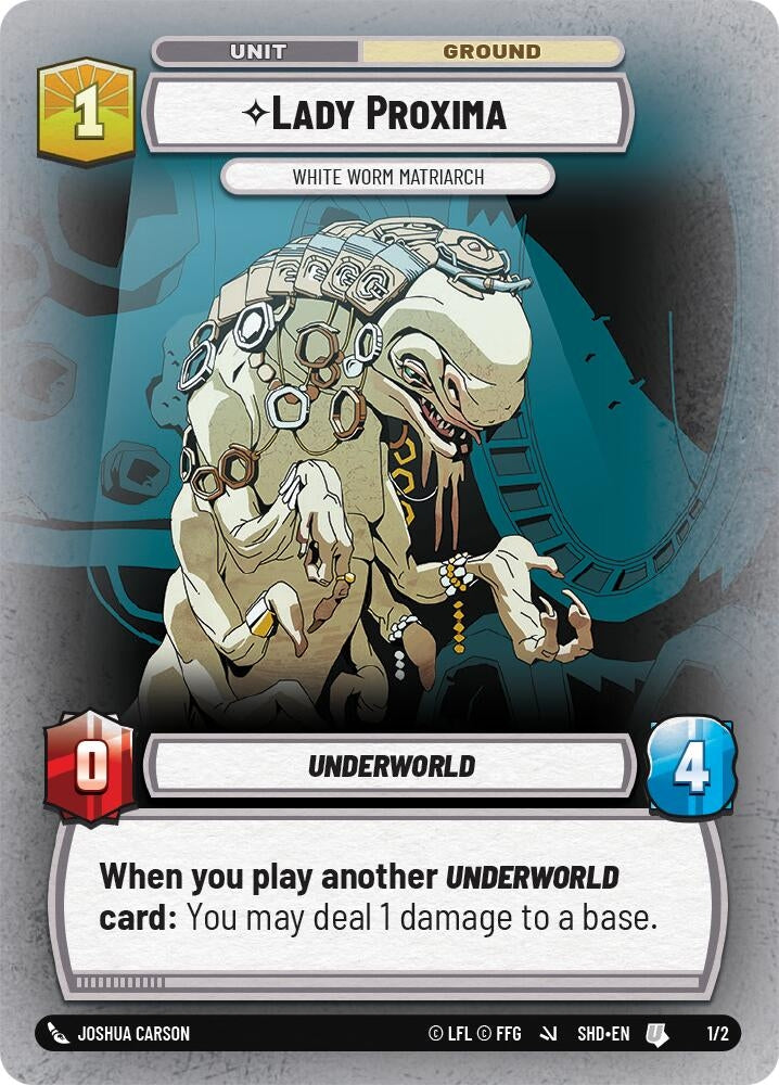 Image for Lady Proxima - White Worm Matriarch (Organized Play Promos) (1/2) - Star Wars: Unlimited