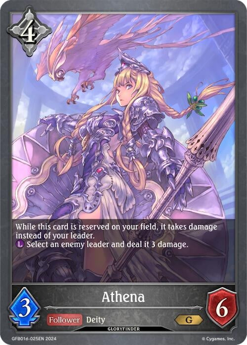 Image for Athena (GFB01d-025EN) (GFB01: Guide to Glory) (GFB01d-025EN) - Shadowverse: Evolve