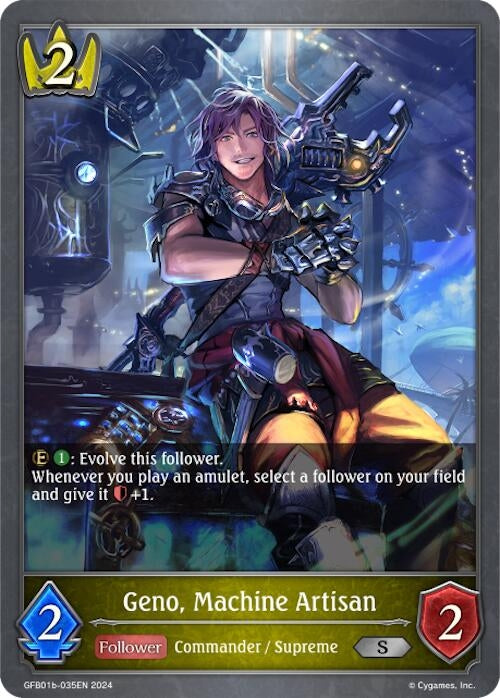 Image for Geno, Machine Artisan (GFB01b-035EN) (GFB01: Guide to Glory) (GFB01b-035EN) - Shadowverse: Evolve