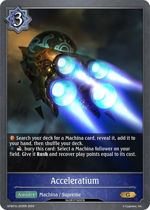 Image for Acceleratium (GFB01: Guide to Glory) (GFB01b-022EN) - Shadowverse: Evolve