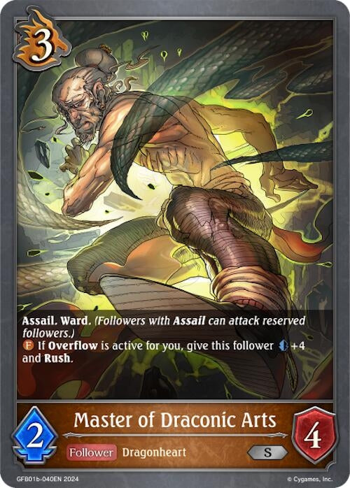 Image for Master of Draconic Arts (GFB01: Guide to Glory) (GFB01b-040EN) - Shadowverse: Evolve