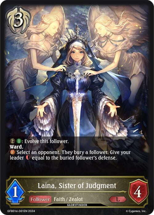 Image for Laina, Sister of Judgment (GFB01: Guide to Glory) (GFB01d-001EN) - Shadowverse: Evolve