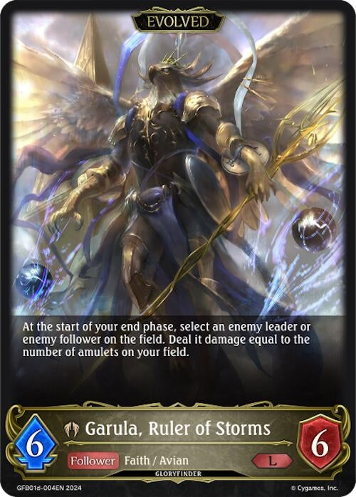 Image for Garula, Ruler of Storms (Evolved) (GFB01: Guide to Glory) (GFB01d-004EN) - Shadowverse: Evolve