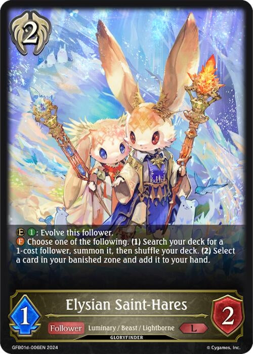Image for Elysian Saint-Hares (GFB01: Guide to Glory) (GFB01d-006EN) - Shadowverse: Evolve