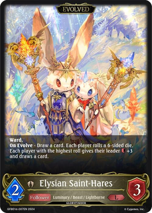 Image for Elysian Saint-Hares (Evolved) (GFB01: Guide to Glory) (GFB01d-007EN) - Shadowverse: Evolve