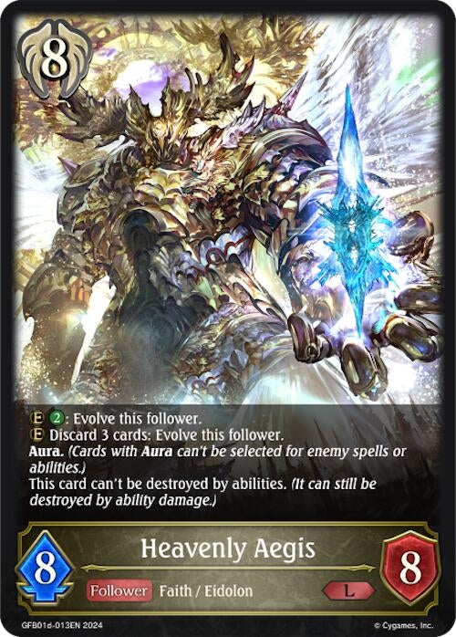 Image for Heavenly Aegis (GFB01: Guide to Glory) (GFB01d-013EN) - Shadowverse: Evolve