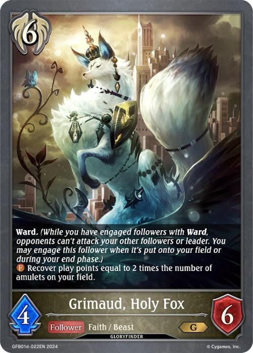Image for Grimaud, Holy Fox (GFB01: Guide to Glory) (GFB01d-022EN) - Shadowverse: Evolve