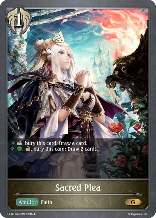 Image for Sacred Plea (GFB01: Guide to Glory) (GFB01d-032EN) - Shadowverse: Evolve