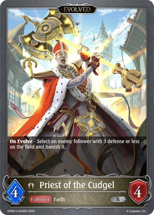 Image for Priest of the Cudgel (Evolved) (GFB01: Guide to Glory) (GFB01d-044EN) - Shadowverse: Evolve