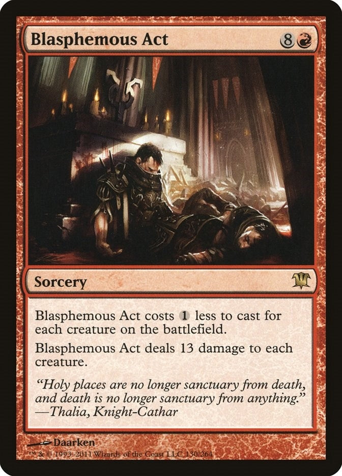 Image for Blasphemous Act (Innistrad) (130) - Magic: The Gathering