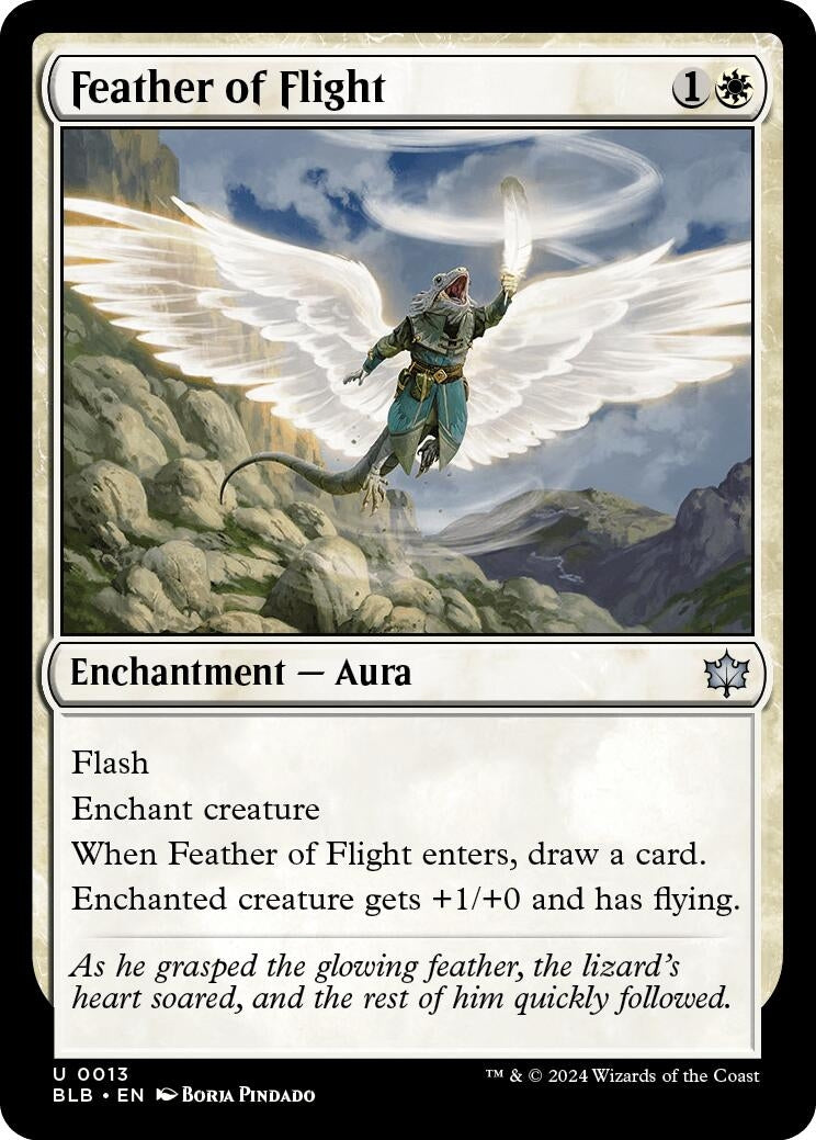 Image for Feather of Flight (Bloomburrow) (13) - Magic: The Gathering