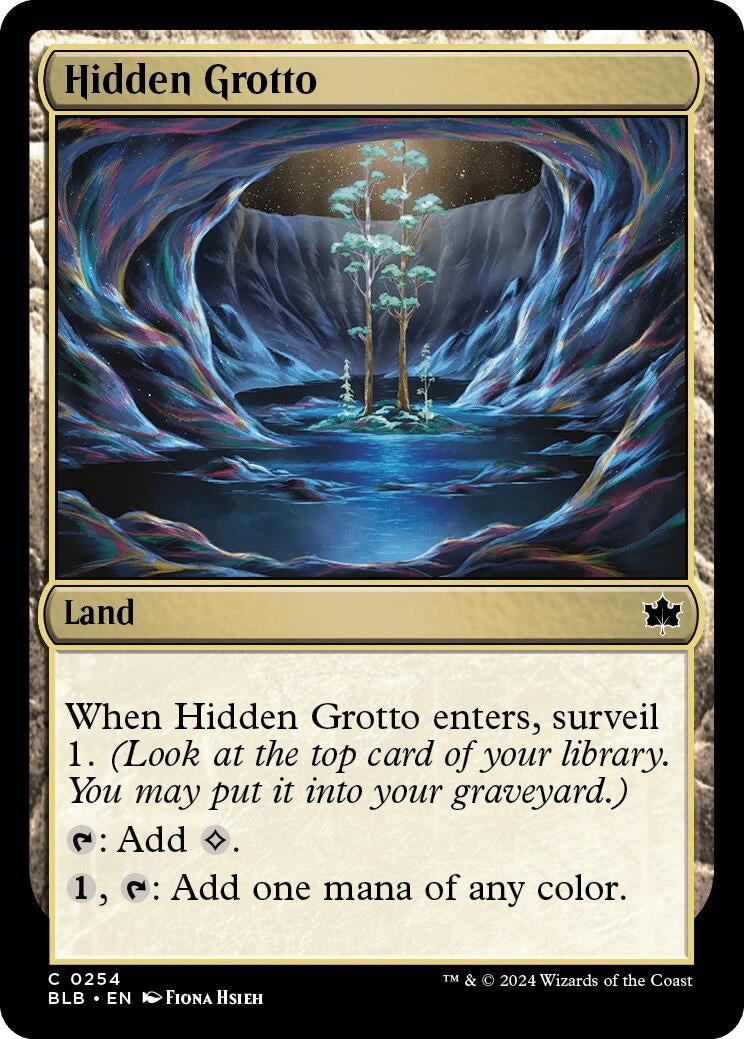 Image for Hidden Grotto (Bloomburrow) (254) - Magic: The Gathering