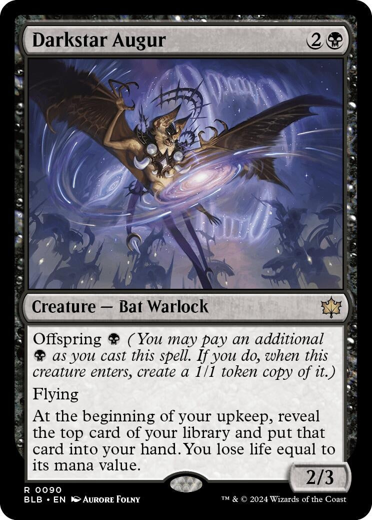 Image for Darkstar Augur (Bloomburrow) (90) - Magic: The Gathering