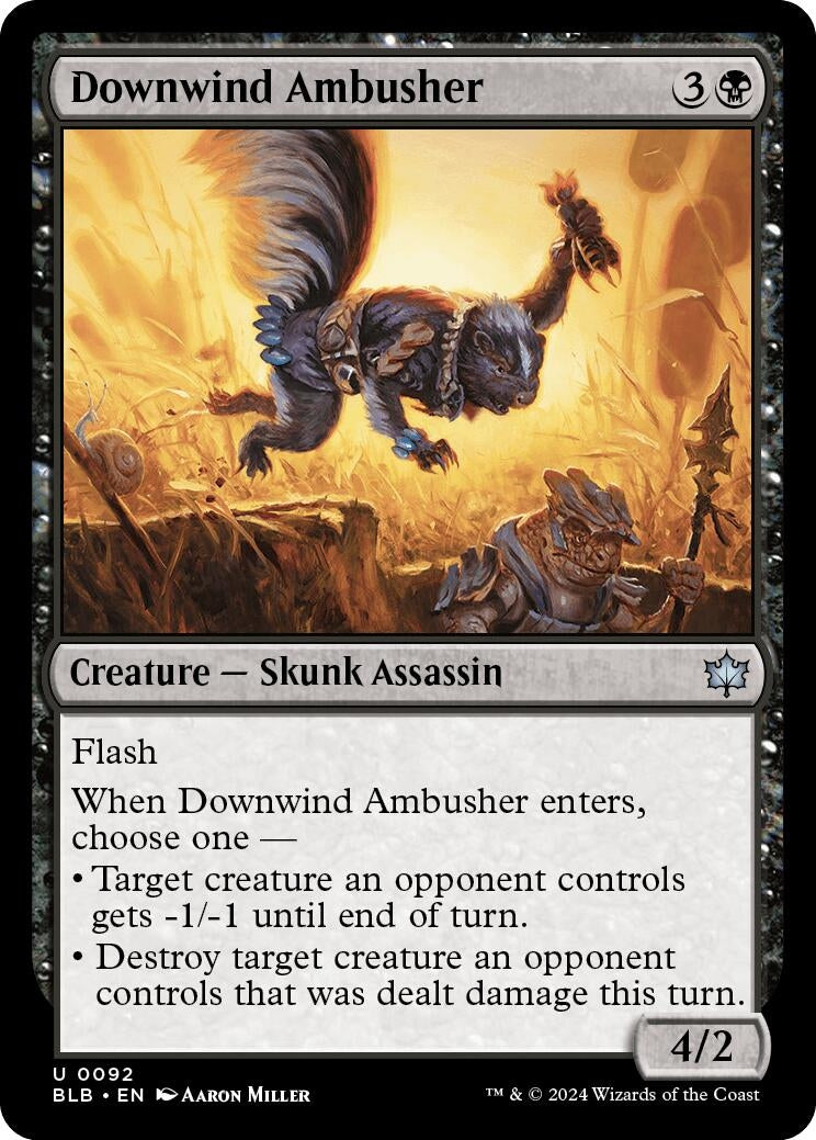 Image for Downwind Ambusher (Bloomburrow) (92) - Magic: The Gathering