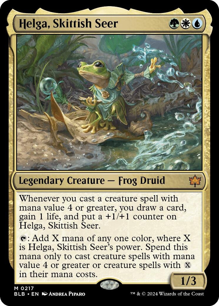Image for Helga, Skittish Seer (Bloomburrow) (217) - Magic: The Gathering