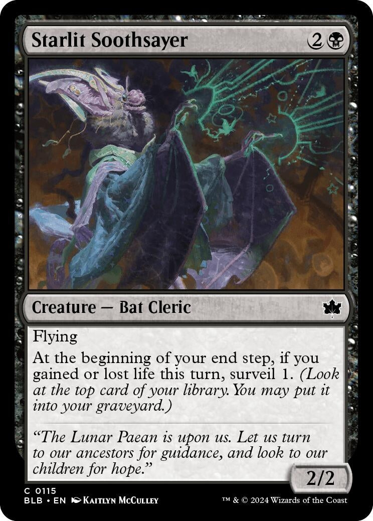Image for Starlit Soothsayer (Bloomburrow) (115) - Magic: The Gathering