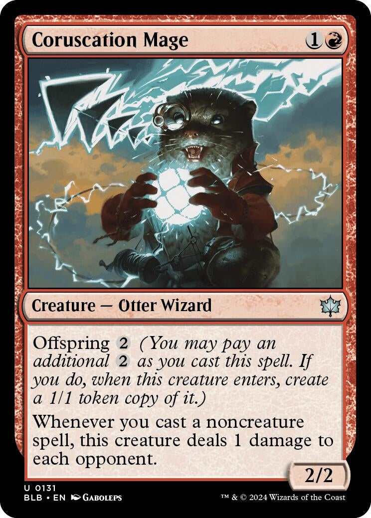 Image for Coruscation Mage (Bloomburrow) (131) - Magic: The Gathering