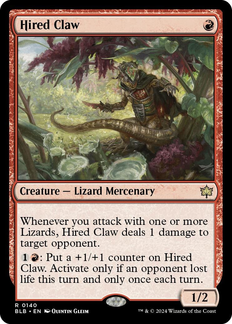 Image for Hired Claw (Bloomburrow) (140) - Magic: The Gathering