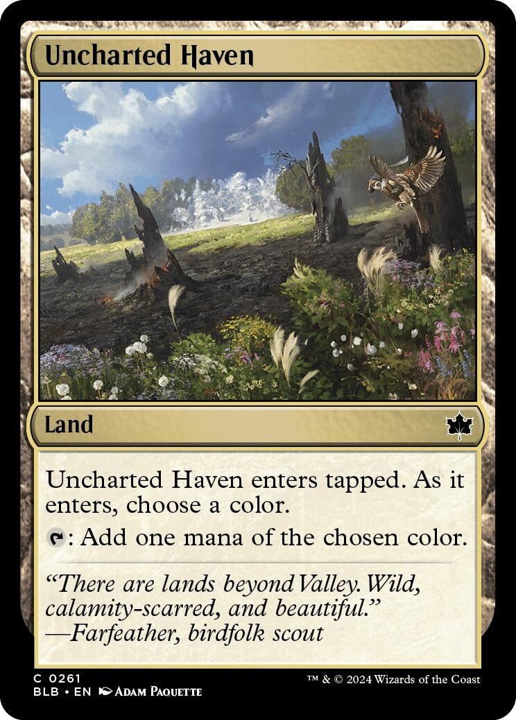 Image for Uncharted Haven (Bloomburrow) (261) - Magic: The Gathering