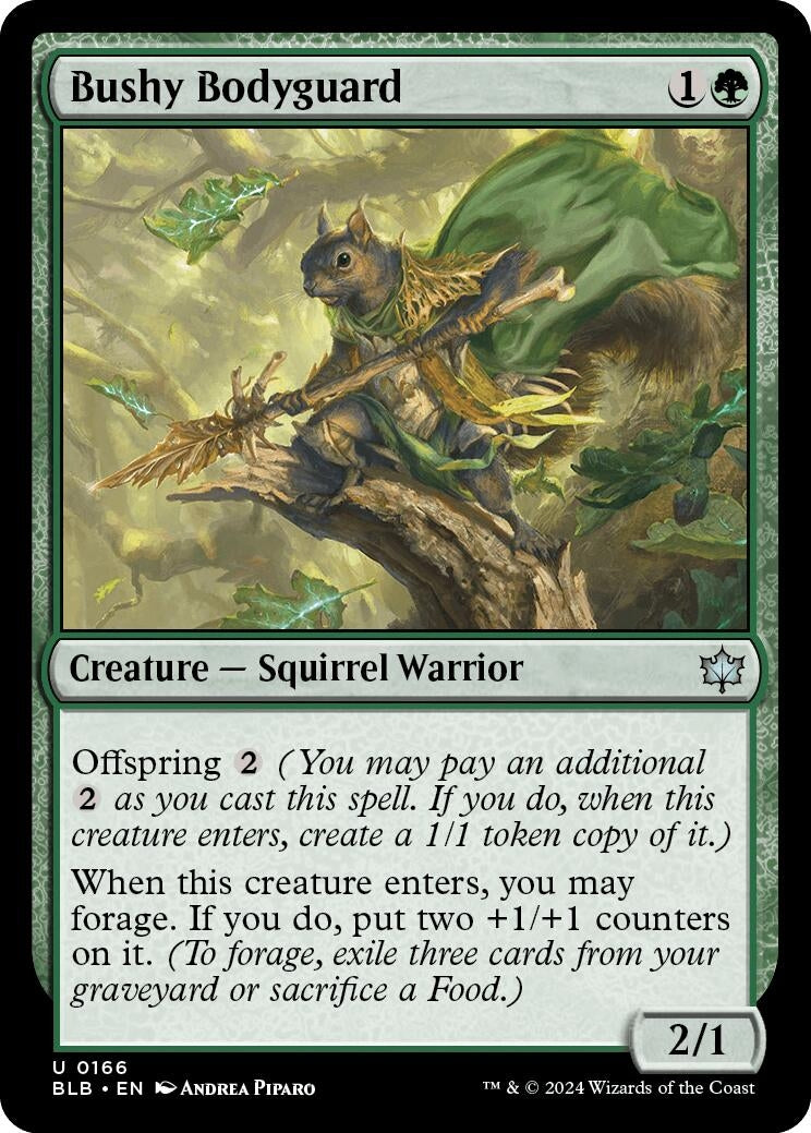Image for Bushy Bodyguard (Bloomburrow) (166) - Magic: The Gathering