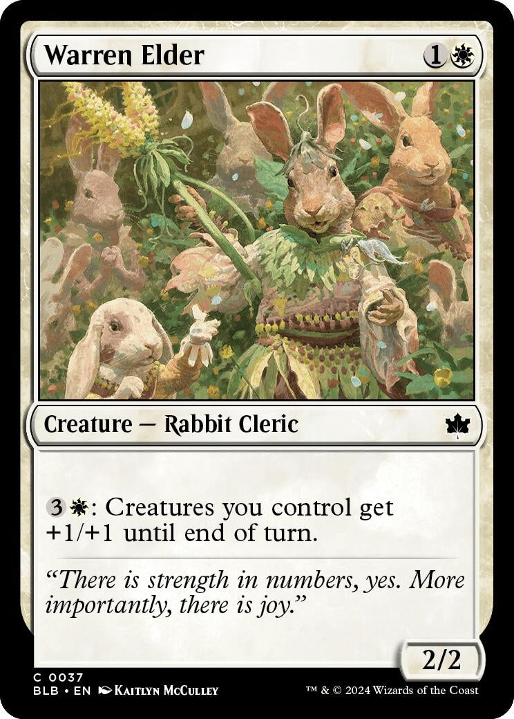 Image for Warren Elder (Bloomburrow) (37) - Magic: The Gathering