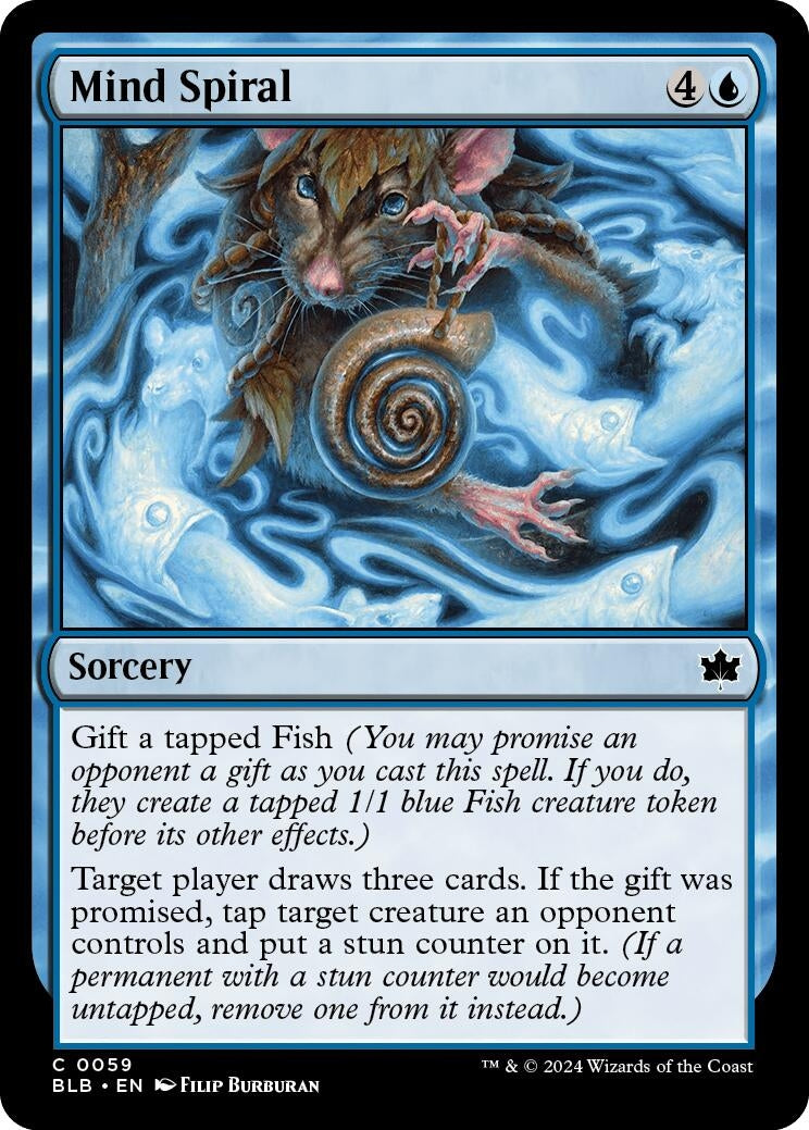 Image for Mind Spiral (Bloomburrow) (59) - Magic: The Gathering