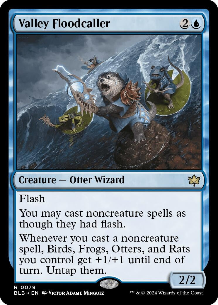Image for Valley Floodcaller (Bloomburrow) (79) - Magic: The Gathering