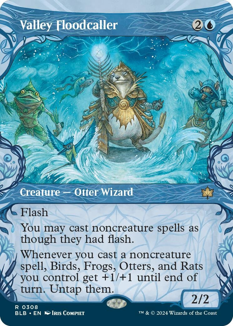Image for Valley Floodcaller (Showcase) (Bloomburrow) (308) - Magic: The Gathering