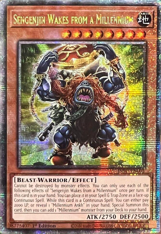Image for Sengenjin Wakes from a Millennium (Quarter Century Secret Rare) (The Infinite Forbidden) (INFO-EN001) - YuGiOh