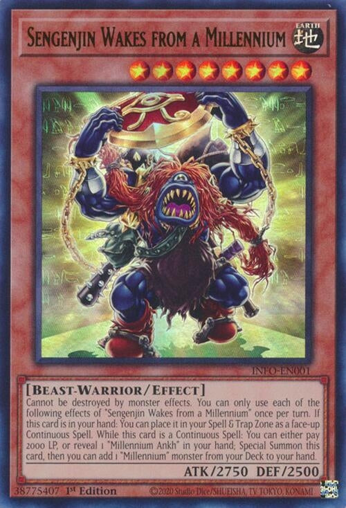 Image for Sengenjin Wakes from a Millennium (The Infinite Forbidden) (INFO-EN001) - YuGiOh