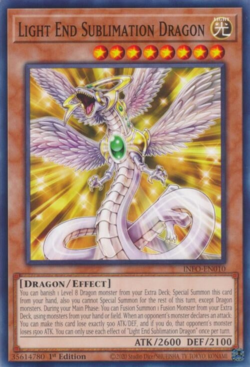 Image for Light End Sublimation Dragon (The Infinite Forbidden) (INFO-EN010) - YuGiOh